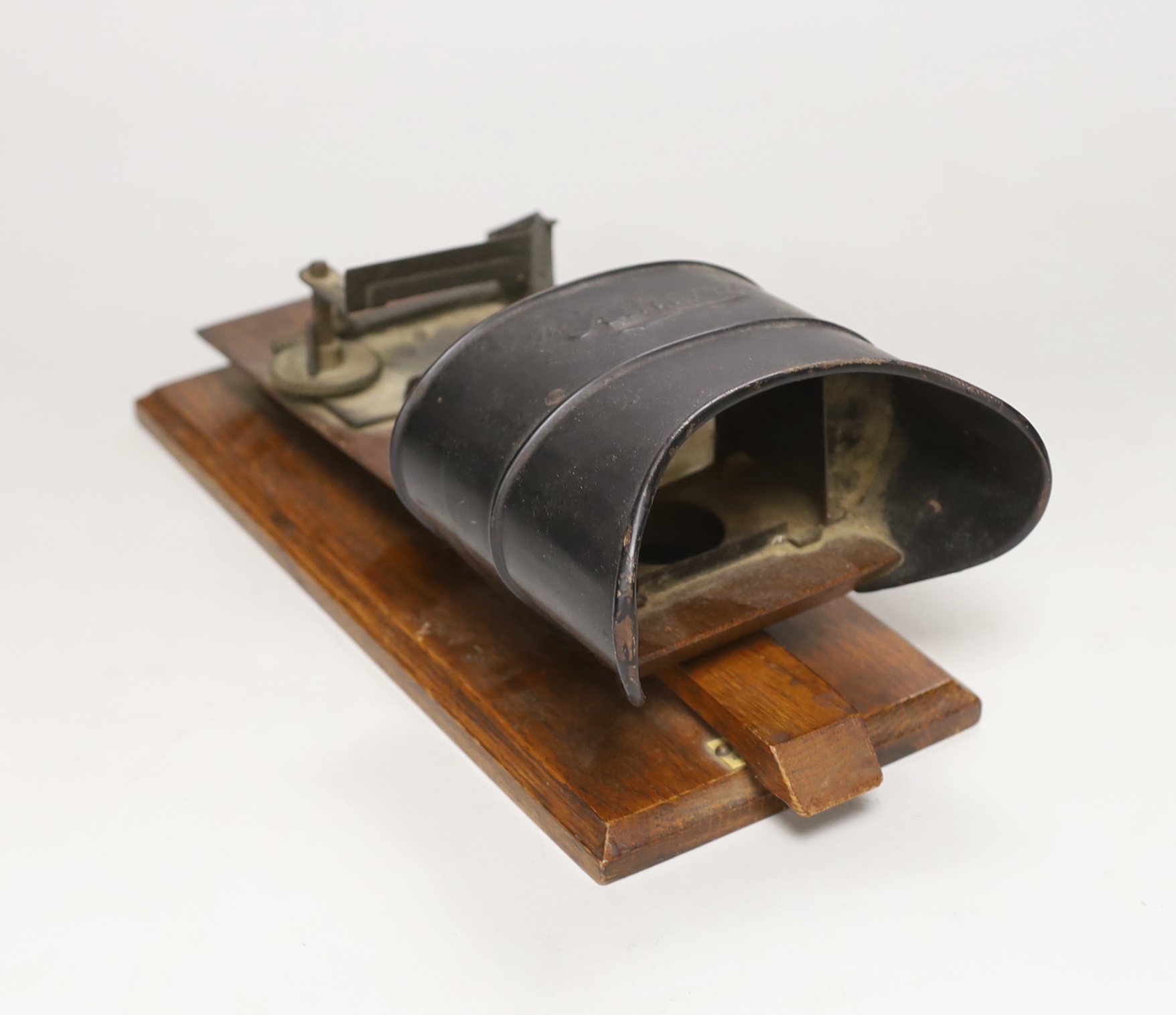 The Kinora flip book viewer, 30cm long